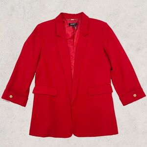 DKNY Red Women’s Blazer - Size 6